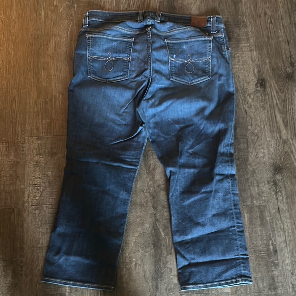 Lucky Brand Blue Cropped Ankle Jeans Ginger Crop 18W
